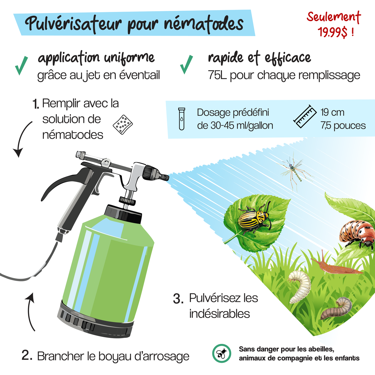 Pulvérisateur pour nématodes